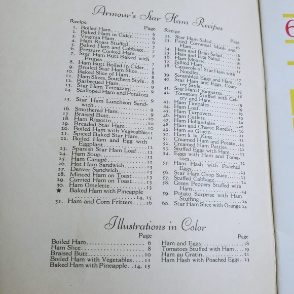 Vintage 60 Ways to Serve Ham Armour and Co 1934 (bb2) - Picture 5 of 10